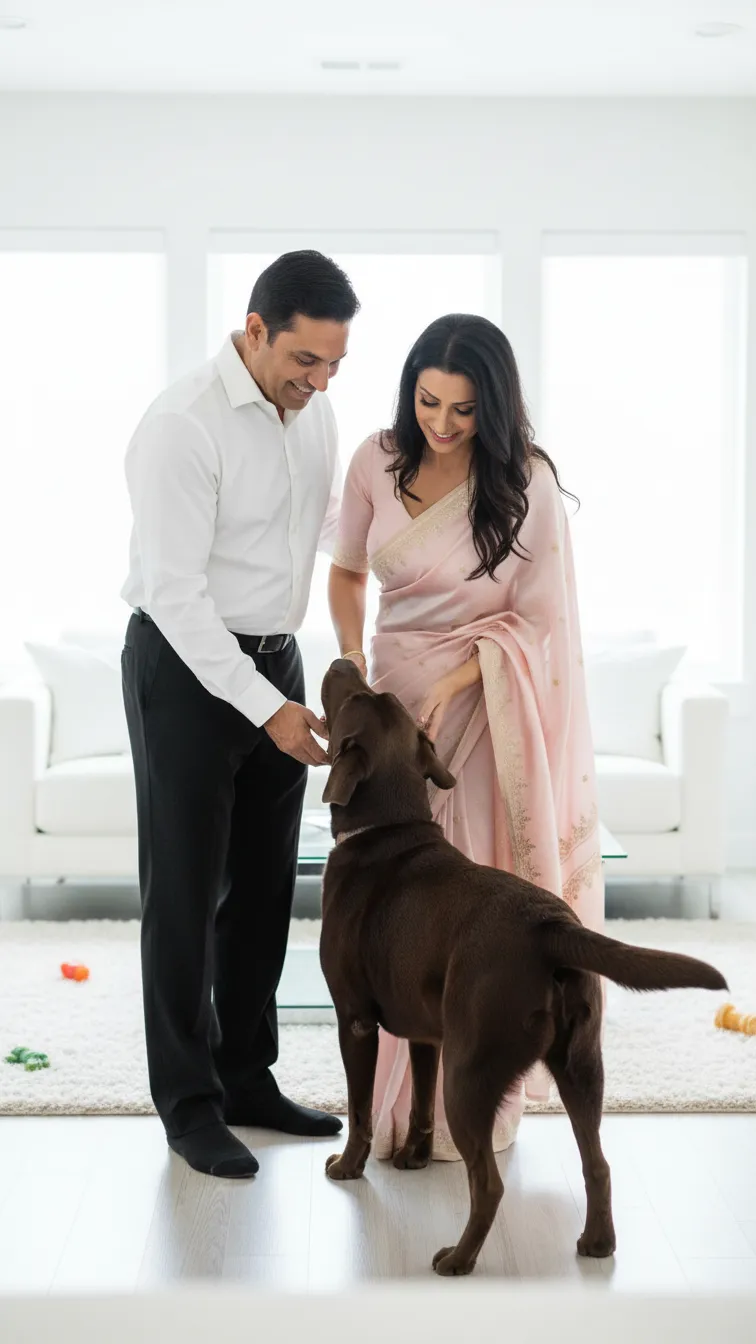 couple with dog hazzlenest